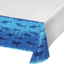 Shark Splash Party Plastic Tablecover