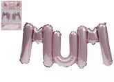 Mum Script 29" Pink Foil Balloon