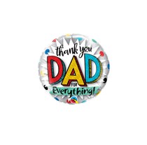 Thank You Dad For Everything 9" Foil Balloon