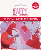 Valentine's Jumbo Foil Heart Confetti 14g