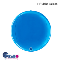 Blue 11" Globe Foil Balloon