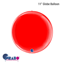 Red 11" Globe Foil Balloon