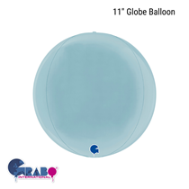 Pastel Blue 11" Globe Foil Balloon