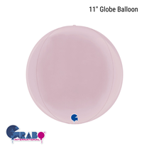 Pastel Pink 11" Globe Foil Balloon