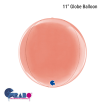 Rose Gold 11" Globe Foil Balloon