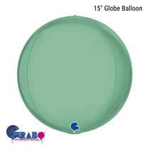 Platinum Tiffany 15" Globe Foil Balloon