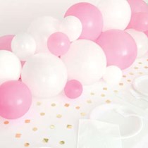 Pink & White Balloon Centrepiece Kit