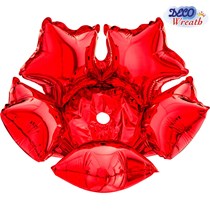 Red Deco Star 14" Balloon Base / Neck