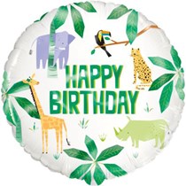 Animal Safari Birthday 18" Foil Balloon