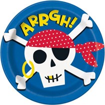 Ahoy Pirate 9" Paper Plates