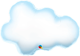 Puffy Cloud 30" Foil Balloon