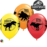 Jurassic World Fallen Kingdom 11" Latex Balloons 6pk