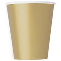Value Pack Gold 9oz Paper Cups 14pk