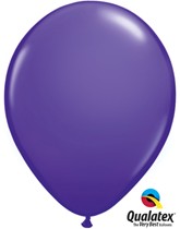 Qualatex Fashion 11" Purple Violet Latex Balloons 100pk