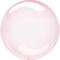 Anagram Clearz 22" Dark Pink Balloon