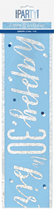 Blue Glitz 30th Birthday Foil Banner 9ft