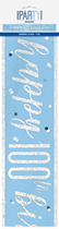 Blue Glitz 100th Birthday Foil Banner 9ft