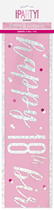 Pink Glitz 18th Birthday Foil Banner 9ft