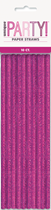 Glitz Pink Foil Paper Straws 10pk