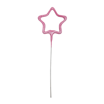 Pink Glitz Star Cake 7" Sparkler