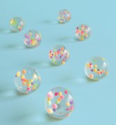 Confetti Filled Bouncy Ball Party Favours 8pk
