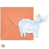 Safari Party Invitations and Envelopes 6pk