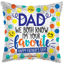 Father's Day I'm Your Favourite 18" Foil Balloon