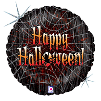 Happy Halloween Wicked Web 18" Foil Balloon