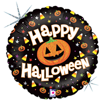 Happy Halloween Holographic 18" Foil Balloon