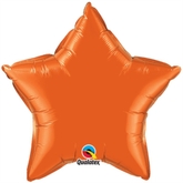 Orange 20" Star Foil Balloon