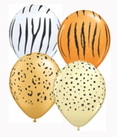 Safari Assorted 5" Latex Balloons 100pk