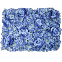 Blue Rose & Hydrangea Flower Wall Panels 12pk