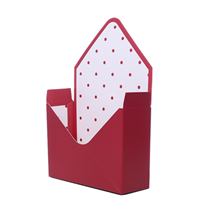 Red & White Polka Dots 23cm Cardboard Envelopes 10pk