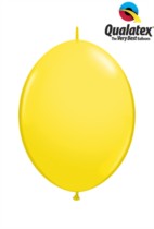 6" Yellow Quick Link Latex Balloons - 50pk