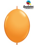 Qualatex 6" Orange Quick Link Latex Balloons 50pk