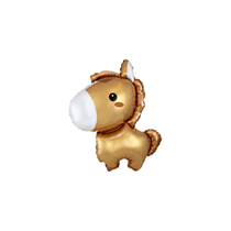 Brown Baby Horse 14" Mini Shape Foil Balloon
