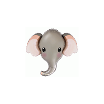 Elephant Head Mini Shape Foil Balloon