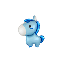 Blue Baby Horse 14" Mini Shape Foil Balloon