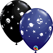 Space Planets Celestial 11" Latex Party Balloons 6pk