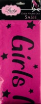 Hen Party Hot Pink 'Girls Night Out' Sash