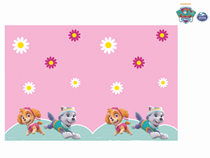 Paw Patrol Pink Plastic Party Tablecover