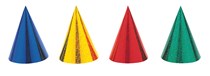 Prismatic Assorted Party Hats 8pk