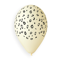Cheetah Spots Print Blush 12" Latex Balloons 50pk