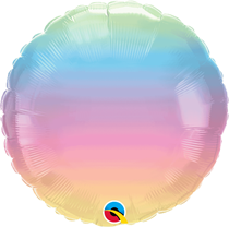 Pastel Ombre 18" Foil Balloon (Pkgd)