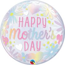Pastel Floral Mother's Day 22" Bubble Balloon