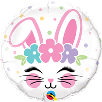 Easter Bunny Face 18" Foil Balloon