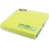 Lime Green 3ply Luncheon Napkins 20pk