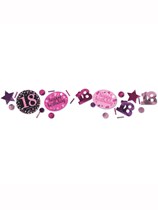 Pink Celebration 18th Birthday 3 Variety Confetti