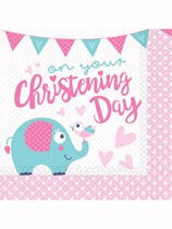 Elephant On Your Christening Day Luncheon Napkins 16pk
