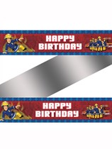 Fireman Sam Happy Birthday Foil Banner